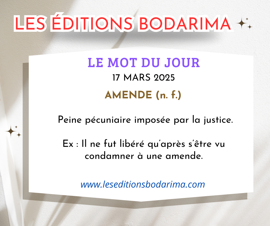 Le Mot du jour 17 Mars