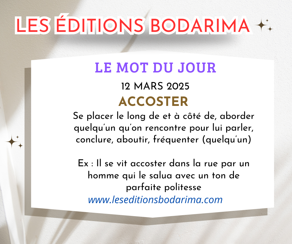 Mot du Jour 12 Mars