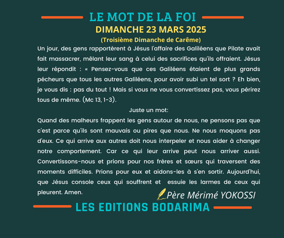 Le Mot de la Foi